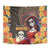 Mexico Day Of The Dead Tapestry La Catrina Mix Cempasuchil Aztec Pattern LT15