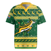 South Africa Christmas Rugby Rugby Jersey Springboks Geseende Kersfees - Wonder Print Shop