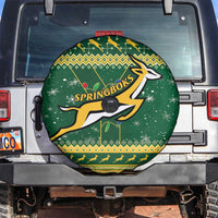 South Africa Christmas Rugby Spare Tire Cover Springboks Geseende Kersfees - Wonder Print Shop