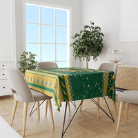 South Africa Christmas Rugby Tablecloth Springboks Geseende Kersfees - Wonder Print Shop