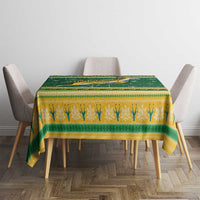 South Africa Christmas Rugby Tablecloth Springboks Geseende Kersfees - Wonder Print Shop