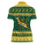 South Africa Christmas Rugby Women Polo Shirt Springboks Geseende Kersfees - Wonder Print Shop