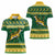South Africa Christmas Rugby Women Polo Shirt Springboks Geseende Kersfees - Wonder Print Shop