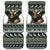 South Africa Christmas Rugby Car Mats Springboks Mascot Mix African Pattern - Wonder Print Shop