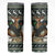South Africa Christmas Rugby Skinny Tumbler Springboks Mascot Mix African Pattern - Wonder Print Shop