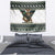 South Africa Christmas Rugby Tapestry Springboks Mascot Mix African Pattern - Wonder Print Shop