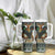 South Africa Christmas Rugby Tumbler With Handle Springboks Mascot Mix African Pattern - Wonder Print Shop