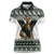 South Africa Christmas Rugby Women Polo Shirt Springboks Mascot Mix African Pattern - Wonder Print Shop