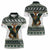 South Africa Christmas Rugby Women Polo Shirt Springboks Mascot Mix African Pattern - Wonder Print Shop