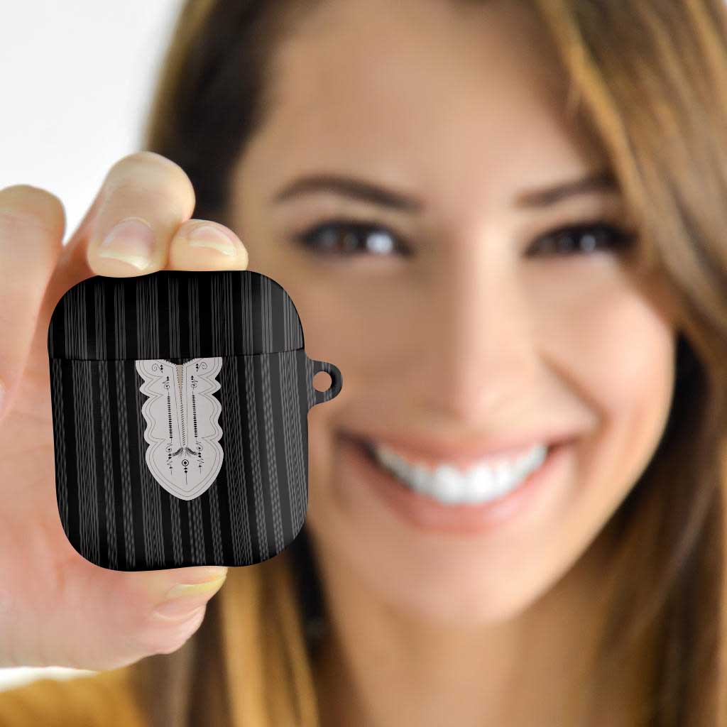 Liberia Black Kpelle Traditional Pattern AirPods Case - Wonder Print Shop