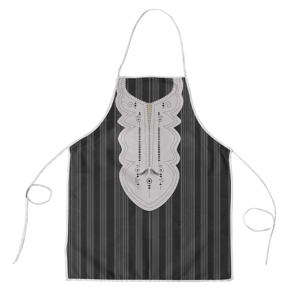 Liberia Black Kpelle Traditional Pattern Apron - Wonder Print Shop