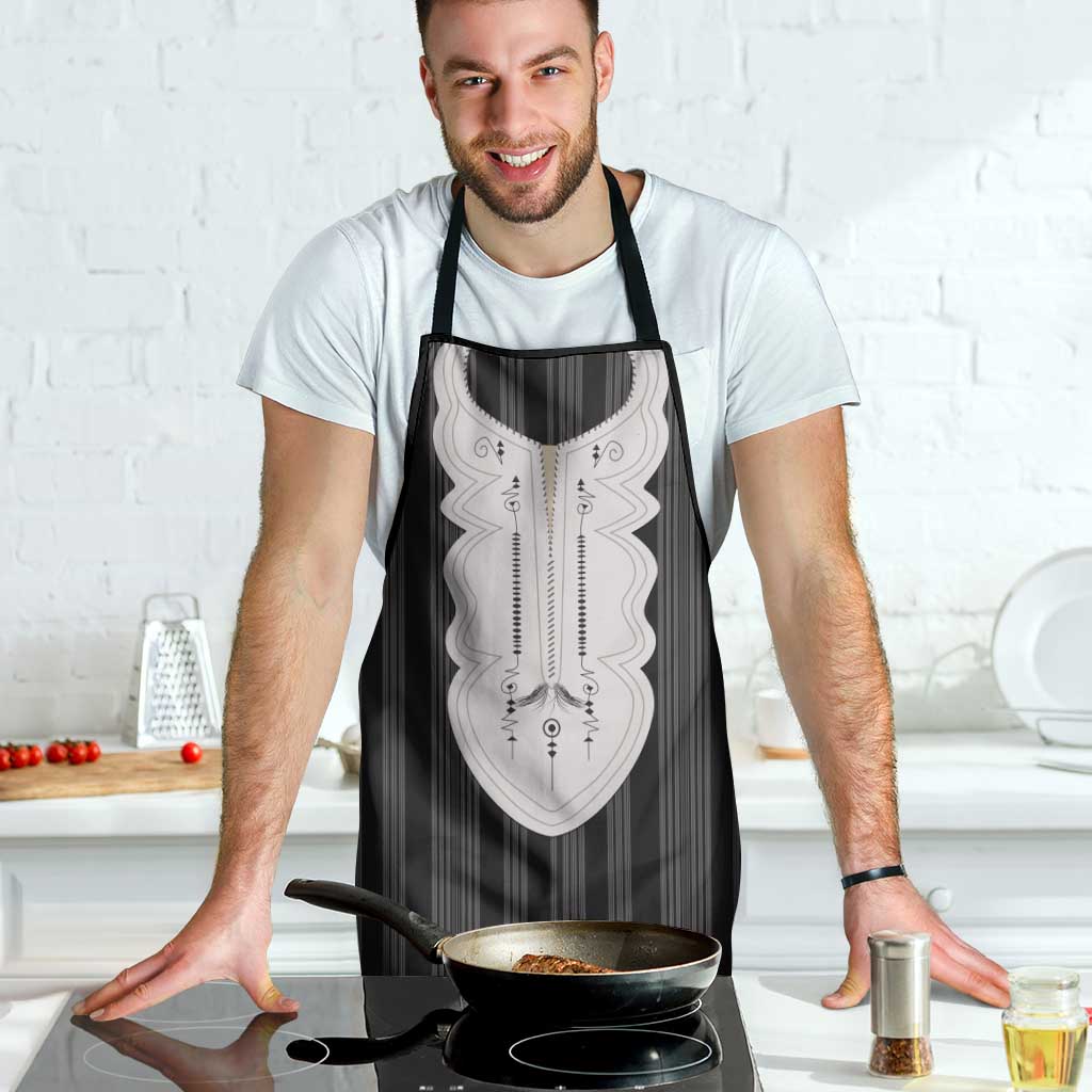 Liberia Black Kpelle Traditional Pattern Apron - Wonder Print Shop