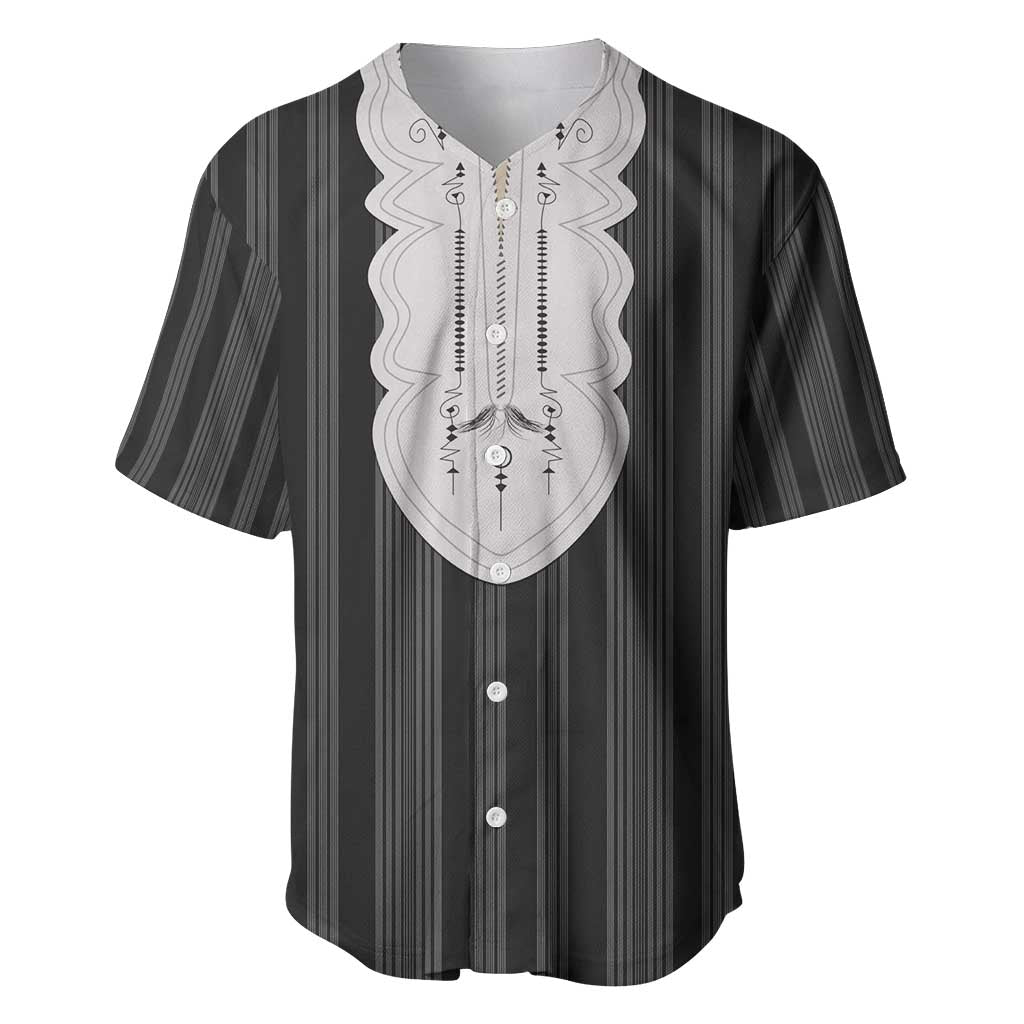 Liberia Black Kpelle Traditional Pattern Baseball Jersey - Wonder Print Shop