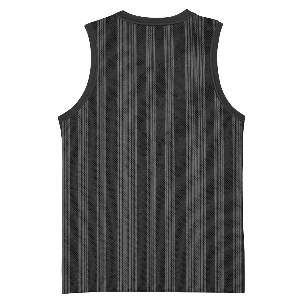 Liberia Black Kpelle Traditional Pattern Basketball Jersey - Wonder Print Shop