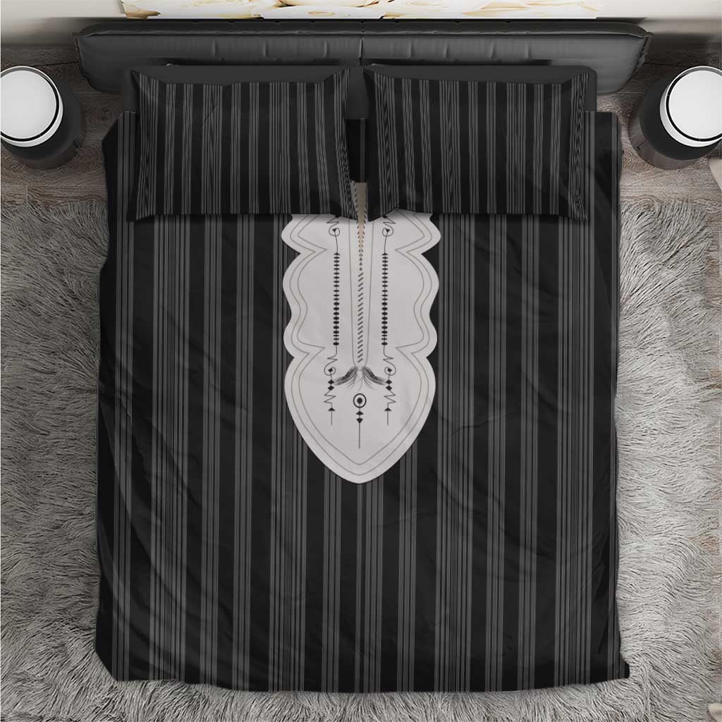 Liberia Black Kpelle Traditional Pattern Bedding Set - Wonder Print Shop