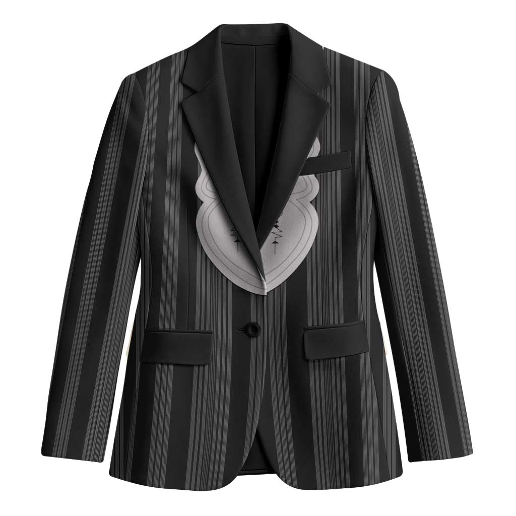 Liberia Black Kpelle Traditional Pattern Blazer - Wonder Print Shop