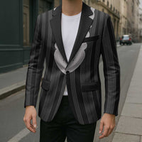 Liberia Black Kpelle Traditional Pattern Blazer - Wonder Print Shop