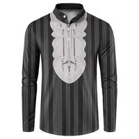 Liberia Black Kpelle Traditional Pattern Button Sweatshirt - Wonder Print Shop