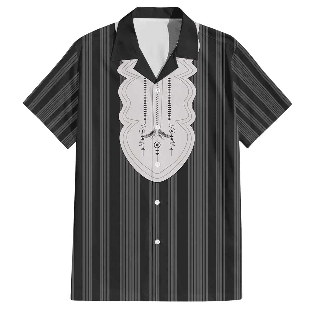 Liberia Black Kpelle Traditional Pattern Family Matching Short Sleeve Bodycon Dress and Hawaiian Shirt - Wonder Print Shop