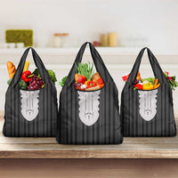 Liberia Black Kpelle Traditional Pattern Grocery Bag - Wonder Print Shop