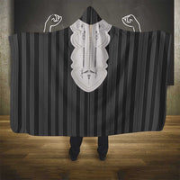 Liberia Black Kpelle Traditional Pattern Hooded Blanket - Wonder Print Shop