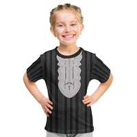 Liberia Black Kpelle Traditional Pattern Kid T Shirt - Wonder Print Shop