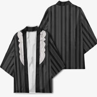Liberia Black Kpelle Traditional Pattern Kimono - Wonder Print Shop
