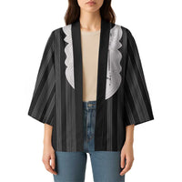 Liberia Black Kpelle Traditional Pattern Kimono - Wonder Print Shop