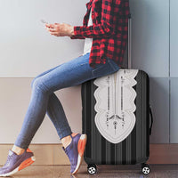 Liberia Black Kpelle Traditional Pattern Luggage Cover - Wonder Print Shop