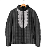 Liberia Black Kpelle Traditional Pattern Padded Jacket - Wonder Print Shop