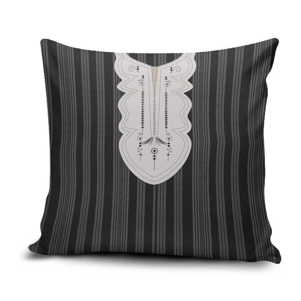 Liberia Black Kpelle Traditional Pattern Pillow Cover - Wonder Print Shop