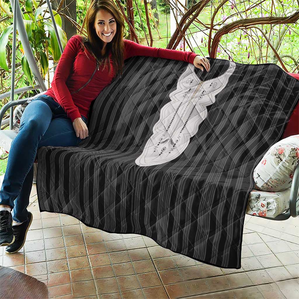 Liberia Black Kpelle Traditional Pattern Quilt - Wonder Print Shop