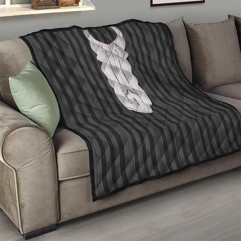 Liberia Black Kpelle Traditional Pattern Quilt - Wonder Print Shop