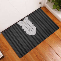 Liberia Black Kpelle Traditional Pattern Rubber Doormat - Wonder Print Shop