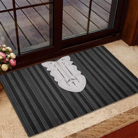 Liberia Black Kpelle Traditional Pattern Rubber Doormat - Wonder Print Shop