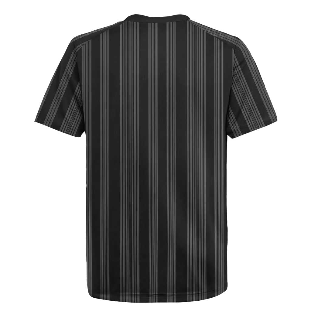 Liberia Black Kpelle Traditional Pattern Rugby Jersey - Wonder Print Shop