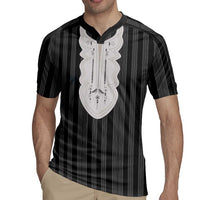 Liberia Black Kpelle Traditional Pattern Rugby Jersey - Wonder Print Shop