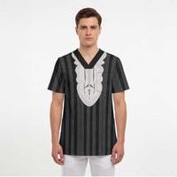 Liberia Black Kpelle Traditional Pattern Scrub Top - Wonder Print Shop