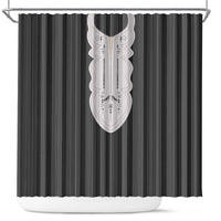 Liberia Black Kpelle Traditional Pattern Shower Curtain - Wonder Print Shop