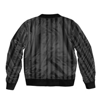 Liberia Black Kpelle Traditional Pattern Sleeve Zip Bomber Jacket - Wonder Print Shop
