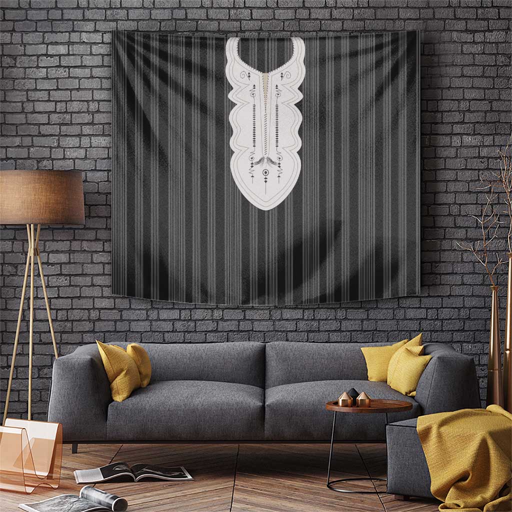 Liberia Black Kpelle Traditional Pattern Tapestry - Wonder Print Shop