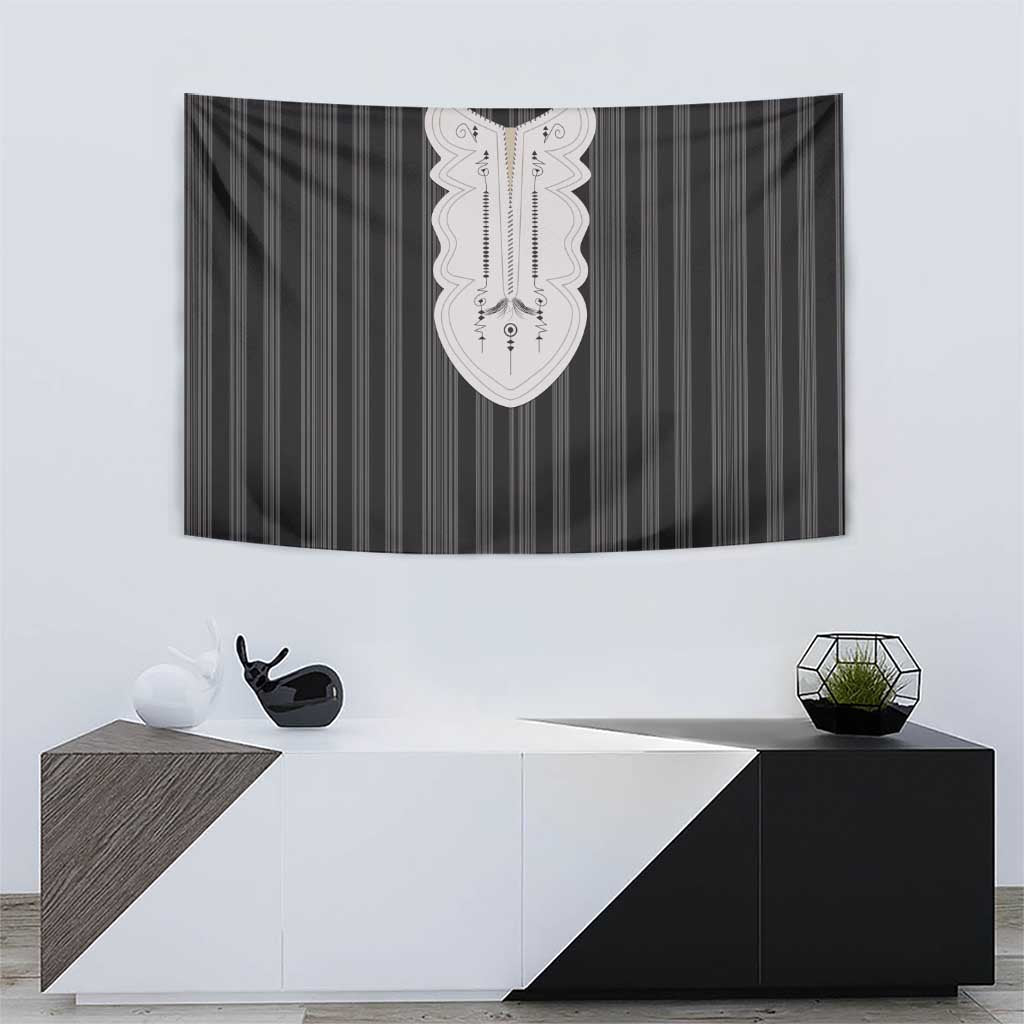 Liberia Black Kpelle Traditional Pattern Tapestry - Wonder Print Shop