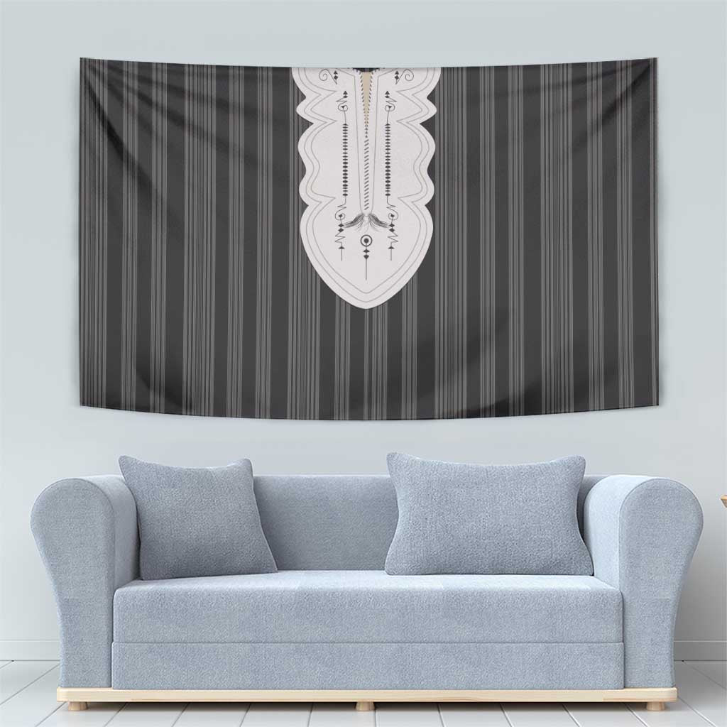 Liberia Black Kpelle Traditional Pattern Tapestry - Wonder Print Shop