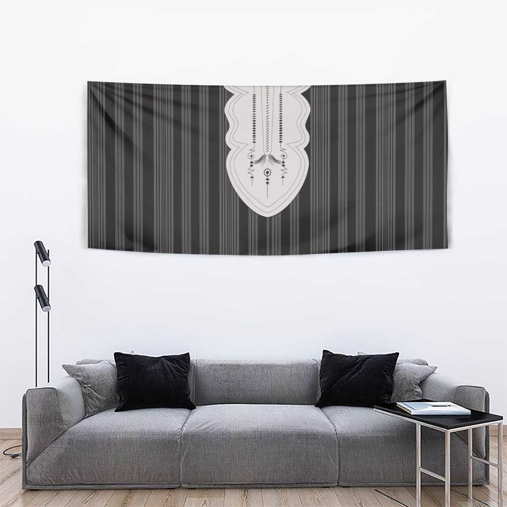 Liberia Black Kpelle Traditional Pattern Tapestry - Wonder Print Shop