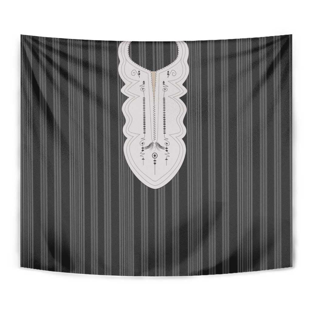 Liberia Black Kpelle Traditional Pattern Tapestry - Wonder Print Shop