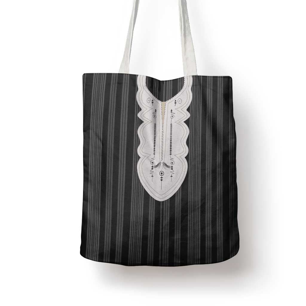 Liberia Black Kpelle Traditional Pattern Tote Bag - Wonder Print Shop