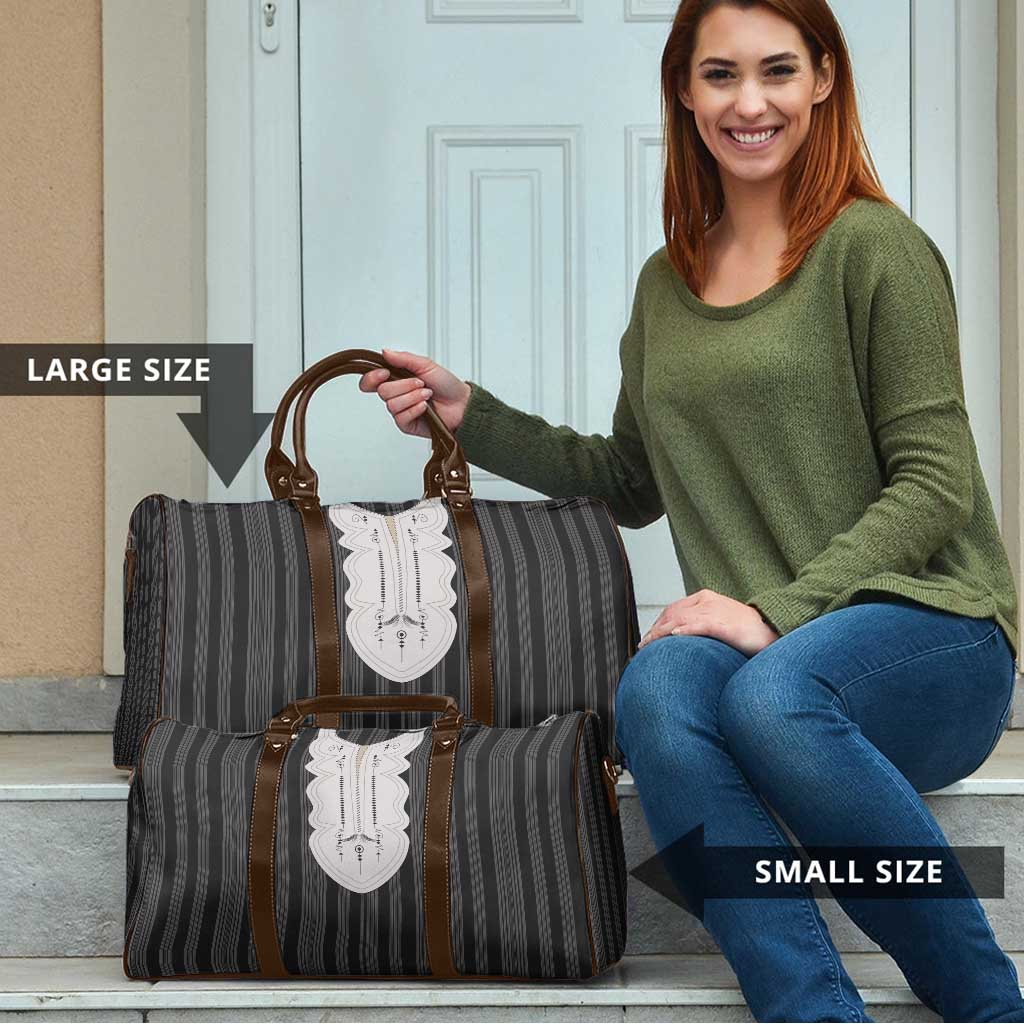 Liberia Black Kpelle Traditional Pattern Travel Bag - Wonder Print Shop