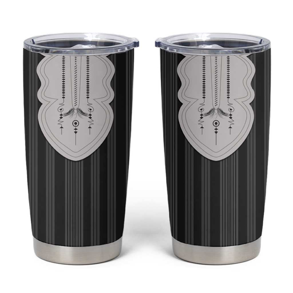 Liberia Black Kpelle Traditional Pattern Tumbler Cup - Wonder Print Shop