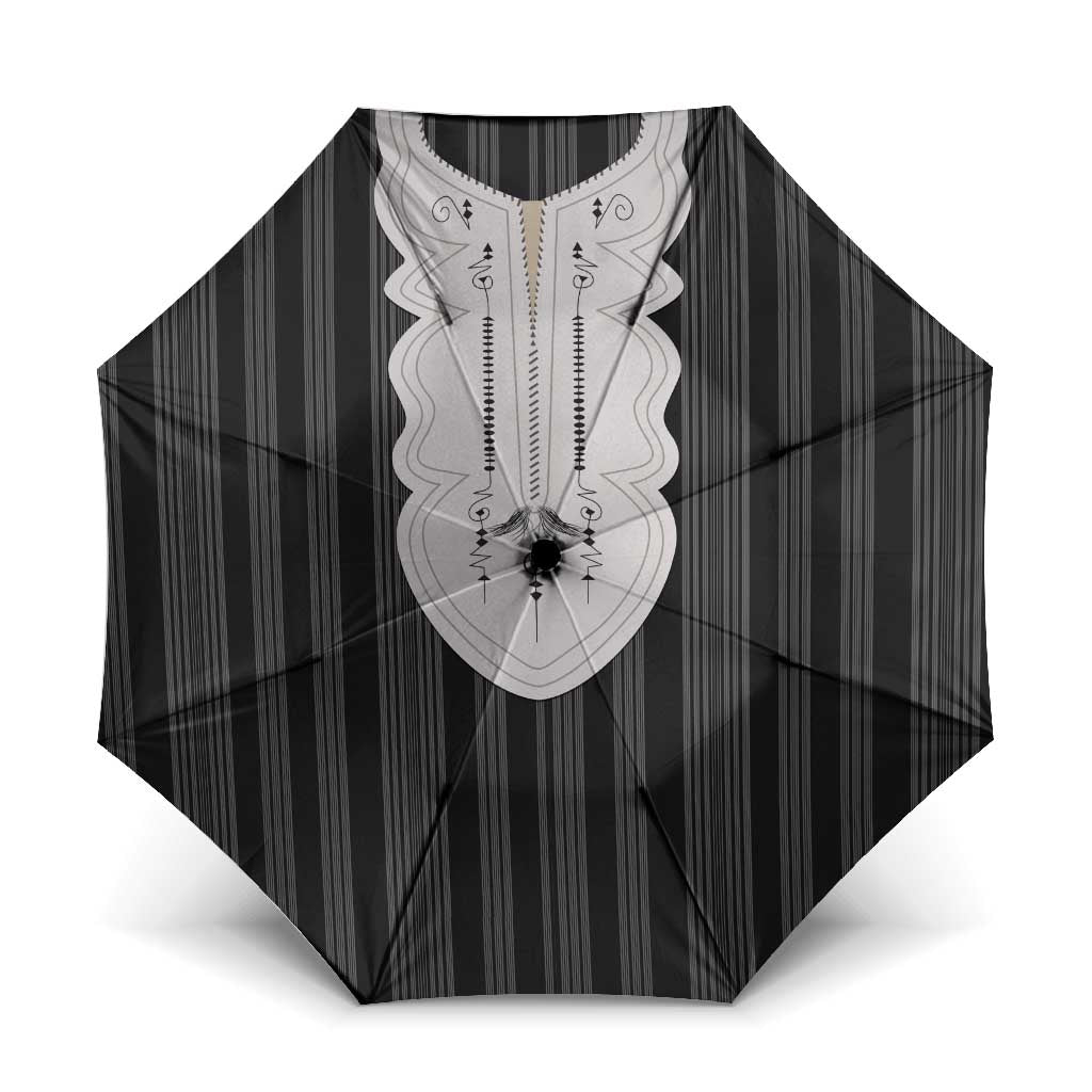 Liberia Black Kpelle Traditional Pattern Umbrella - Wonder Print Shop