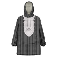 Liberia Black Kpelle Traditional Pattern Wearable Blanket Hoodie - Wonder Print Shop